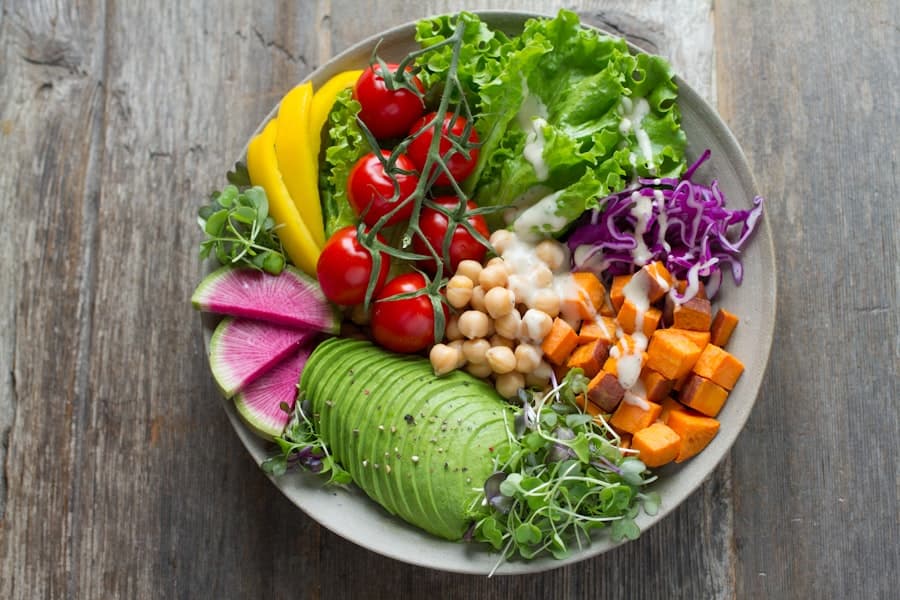 Chickpea, avocado and sweet-potato bowl